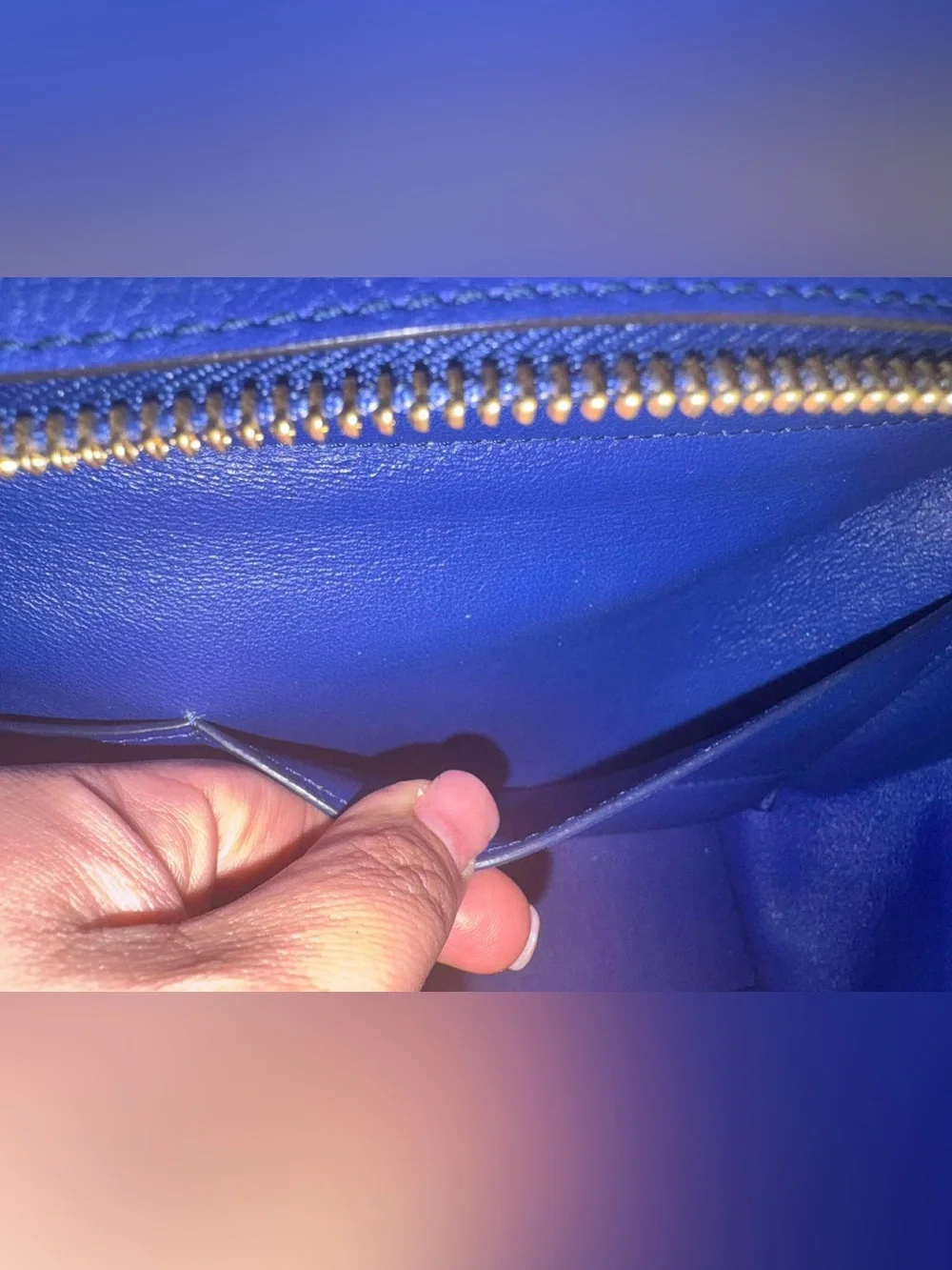 Structured Top-Handle Women's Bag in Deep Blue